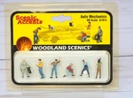 Woodland Scenics Accents A1914, Six Auto Mechanics, Ho Scale. Fixed Price $12.95.