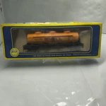 Vintage Ahm Ho Scale Shell #1245 Orange Finish Triple Dome Tank Car Train Iob. Fixed Price $13.49.
