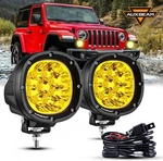 Auxbeam 4"INCH Amber Led Pods Work Bar Driving Fog Headlight Off Road Atv. Fixed Price $84.99.