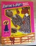 1981 Vintage Mattel Barbie & Ken Western Fashion #3578 Westward Ho! Nrfb. Fixed Price $99.50.