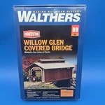 Ho Scale Walthers Cornerstone 933-3652 Willow Glen Covered Bridge Kit. Fixed Price $24.99.