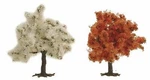 Busch Trees - Red 75MM Package Of 2 Ho Scale Model Railroad. Fixed Price $16.22.