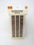 Micro-trains 49994001 Weathered Decks For Mtl 61' Bulkhead Flat Car. Fixed Price $14.95.
