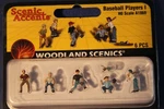 Woodland Scenics - Baseball Players (6 Pcs.) Ho Scale A1869. Fixed Price $19.00.
