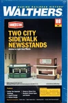 Ho Scale Walthers Cornerstone 933-3773 Two City Sidewalk Newsstands Kit. Fixed Price $19.53.