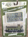 Military Classics Army Transport Train Caboose No Track Needed 2005 Diecast. Fixed Price $18.00.