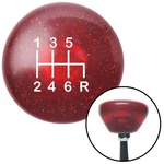 White Shift Pattern 41N Red Retro Metal Flake Knob W/ M16X1.5 Insert Auto. Fixed Price $89.95.