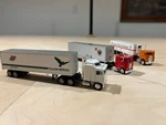 Ho 1/87 (3) Coe Tractor Trailers Herpa Promotex Peterbilt Freightliner Kenworth. Fixed Price $45.00.