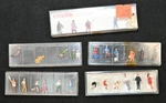 Lot Of 28 Vintage Ho Scale Figures: Merten & Preiser Miniature People Sets. Fixed Price $44.50.