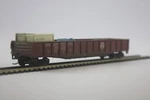 Ho Work Train Gondola Pennsylvania #373753 Athearn Weathered Custom Load Kadee. Fixed Price $16.00.