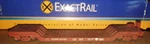Exactrail Evolution Ho Scale Santa Fe Depressed Center Flat Car #90154 EE-1755-3. Fixed Price $35.00.