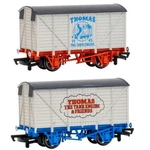 Bachmann Scale Thomas & Friends Set Of 2 Different 80TH Anniversary Box Vans. Fixed Price $53.99.