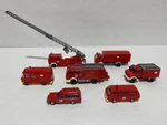 Wiking Ho Plastic Fire Department Vehicles Lot 3. Fixed Price $24.99.