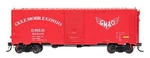 Gulf, Mobile & Ohio Ho-scale 10'6" Modified 1937 Aar Boxcar By Intermountain. Fixed Price $32.49.
