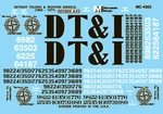 Microscale Ho Detroit, Toldeo Ironton Dt&i Mini-cal Diesels (orange MC-4303. Fixed Price $7.98.