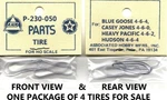 Package Of Traction Part # P-230-050 Ahm Rivarossi R09104 = Tires/lot. Fixed Price $11.99.