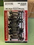 Intermountain Ho Scale 36" Metal High Detail Wheel Sets, Pk Of 12. Fixed Price $20.00.