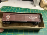 Athearn Ho Metal Line Seaboard 10038 50' Round Roof Boxcar Rtr (one Side Rough). Fixed Price $9.99.