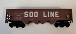 Vintage Ahm Train Car, Ahn 5460D Soo Line With Original Box, Brown. Fixed Price $18.00.