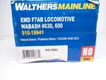 Walthers Ho 910-19941, F-7AB Locomotive Set, Wabash 630/600, Esu Dcc Sound. Fixed Price $449.99.