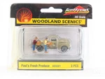 Ho Scale Woodland Scenics AS5561 Paul's Fresh Produce Truck Figures. Fixed Price $32.95.