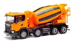 Herpa 312424 Scania Cg 17 4-AXIS Concrete Mixer Orange 1/87 Ho (plastic) Mib. Fixed Price $49.00.