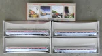 Lot Of (4) Nos Walthers Ho Amfleet / Amtrak Phase 2 Coach & Food Service Cars. Fixed Price $199.00.