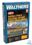 Walthers 933-4522 Arched Pratt Truss Bridge Double-track Kit Ho Scale Train. Fixed Price $65.99.