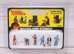 Woodland Scenics Accents A1876 Six Lumberjacks, 1/87 Ho Scale. Fixed Price $12.95.