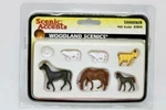 Ho Scale Woodland Scenics - Accents #A1844 Livestock Nos. Fixed Price $10.00.