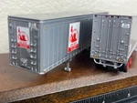 New Jersey Piggyback Service Pair Of Two 40FT Van Ho Scale. Fixed Price $149.95.