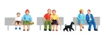 Woodland Scenics A1834 Ho Scale Figures - Sitting & Waiting. Fixed Price $13.99.