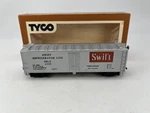 Tyco #4226 Ho Scale Swift Refrigerator Line Reefer Car Silver W/ Box Good. Fixed Price $8.29.