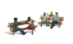 Woodland Scenics Outdoor Dining Ho Train Figures A1939. Fixed Price $19.99.