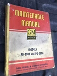 1947 Gmc Coach Bus Models Pd 2903 Pg 2904 Maintenance Repair Manual X-4612. Fixed Price $69.95.