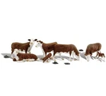 Woodland Scenics A1843 Ho Scale Figures - Herford Cows. Fixed Price $24.99.