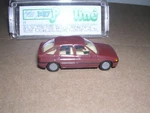Praline #5700 Ford Escort 4-DOOR Hatchback "maroon" H.o. Scale 1/87. Fixed Price $24.99.