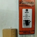 Plastruct 90203 Abs Square Hollow Tubing 15" Length -- X 1/4" Model Supply. Fixed Price $8.95.