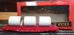 Tyco Mantua T331B:258 Ho Scale 40' Skid Flat Car With Load "great Northern". Fixed Price $17.99.