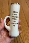 Vintage Rx Double Shot Glass Pottery Barware Man Cave 2 Oz Doctor Rare. Fixed Price $12.00.
