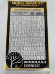 Woodland Scenics MG745 R.r. Degree Usa Gothic Letters White Train Decal. Fixed Price $11.50.