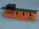 Rcr - Ho Caboose 3 Window Steel Denver & Rio Grande #01427. Fixed Price $7.99.