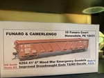 Ho Funaro Camerlengo #6264 T&no 41 Gondola Car Resin Kit. Fixed Price $34.95.