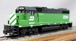 Athearn Burlington Northern Bn Emd GP38-2 Un-powered Diesel #2264, C7. Fixed Price $23.15.