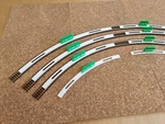 Ho /oo And Scale Model Railroad Track Radius Gauges. Fixed Price $42.76.