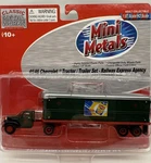 Classic Metal Works 31158 Ho Scale Tractor With Van Trailer Railway Express Agen. Fixed Price $29.99.
