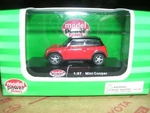 Model Power #19132 Mini Cooper "red & Black" H.o. 1:87. Fixed Price $19.99.