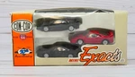 Con-cor Mini-exacts 0004-004005 (01), 3 Ferrari F40, Black Red, Ho Scale. Fixed Price $19.95.