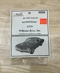 Williams Brothers Ho Scale 1964 Pontiac Gto Model Kit #56200 Nip. Fixed Price $19.99.