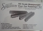 Spectrum Ho Heavyweight Car Passenger Set B&o 89044, 89341, 89343, 89346. Fixed Price $125.00.
